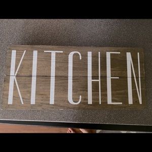 “Kitchen” sign